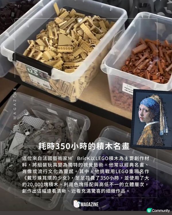 用LEGO神還原經典名作 ! 耗時超過350小時! 使用2萬塊積木