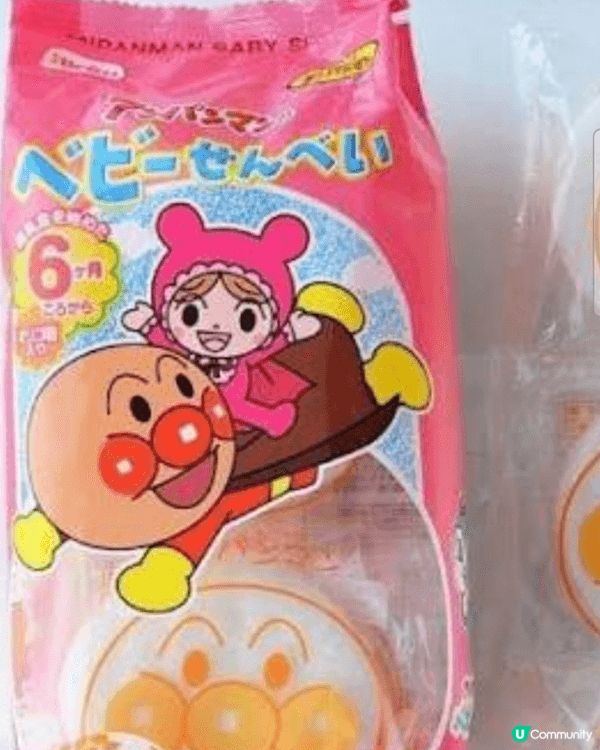 我介紹的育兒小食是不二家品牌的麵包超人米餅和牛奶餅乾呢2款小...