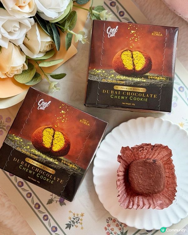 終於吃到這顆｢杜拜朱古力棉花糖麻糬｣了!🍫✨