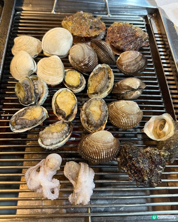 韓國首爾貝類倉庫任食海鮮，有鮑魚，螄蚶，各類軒