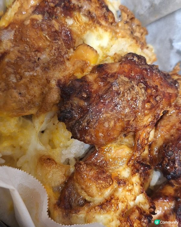 焗半熟蛋叉燒醬雞翼飯