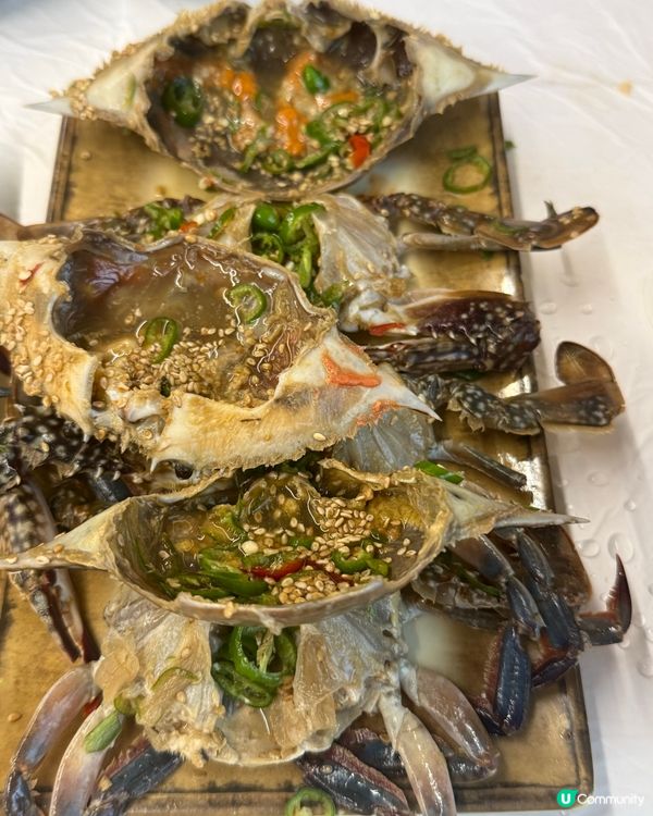 任食醬油蟹，有辣有唔辣，非常抵食