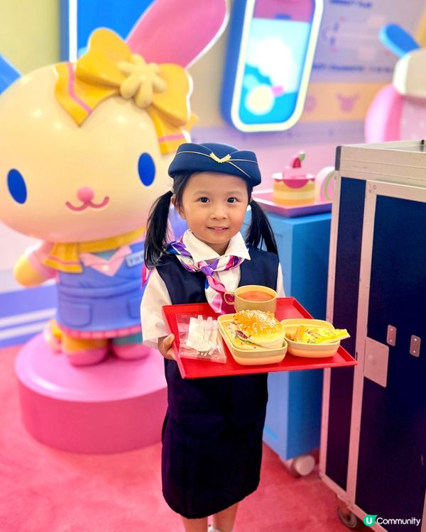 暑假好去處😍小空姐小飛機師體驗超好玩✈️👧