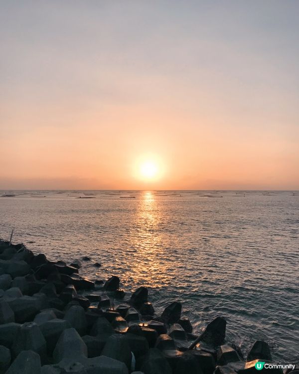 台南日落靚景，安平觀夕平台📸🌅