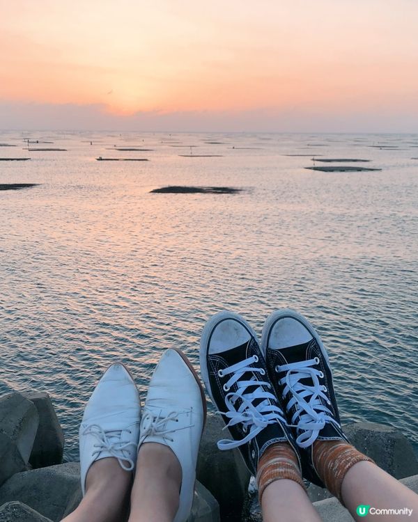 台南日落靚景，安平觀夕平台📸🌅