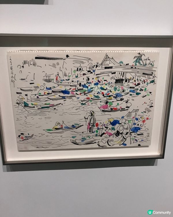 小人物的山水畫展出