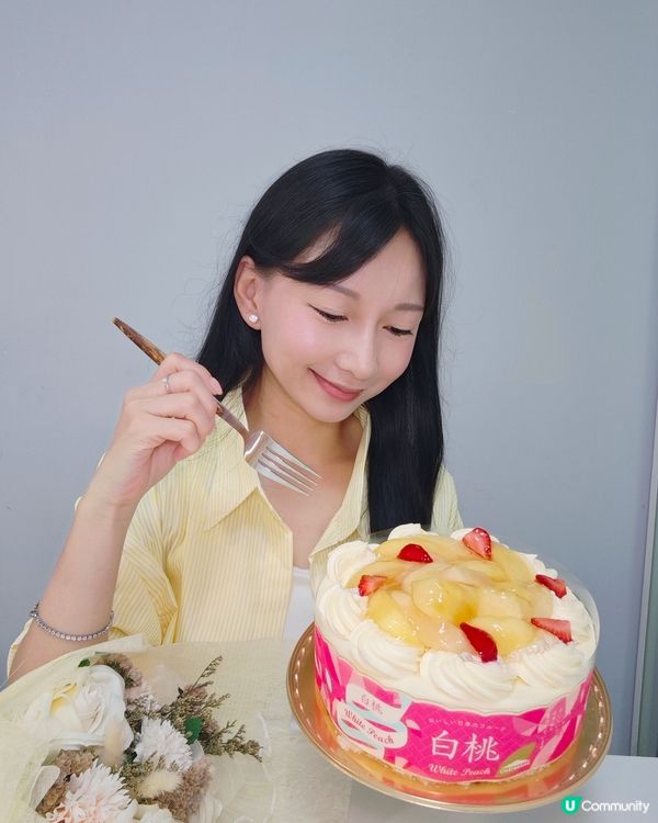 消暑白桃甜點，治癒夏日！🍑