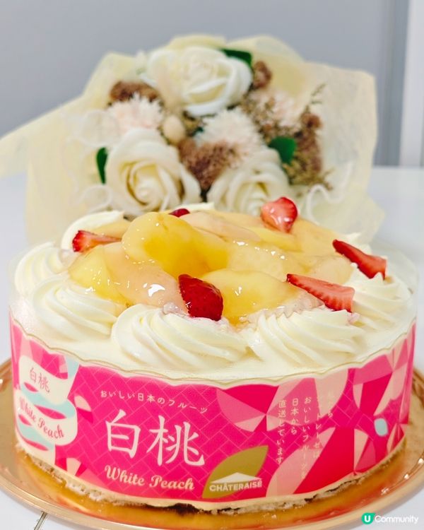 消暑白桃甜點，治癒夏日！🍑