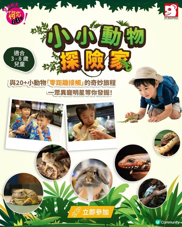 一連4日BB展👶🏻帶小朋友做動物探險家🔍