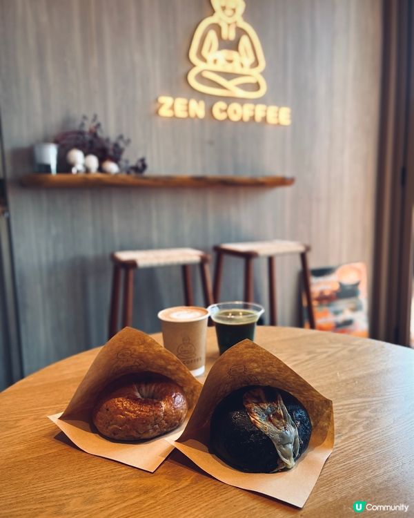 銅鑼灣chill cafe小店☕️ 酸種貝果拉花咖啡😋