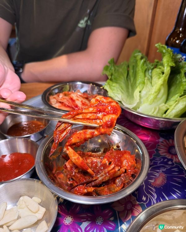 五花肉 $68 顛價！🥢🤤 送魚糕湯及醬油辣蟹