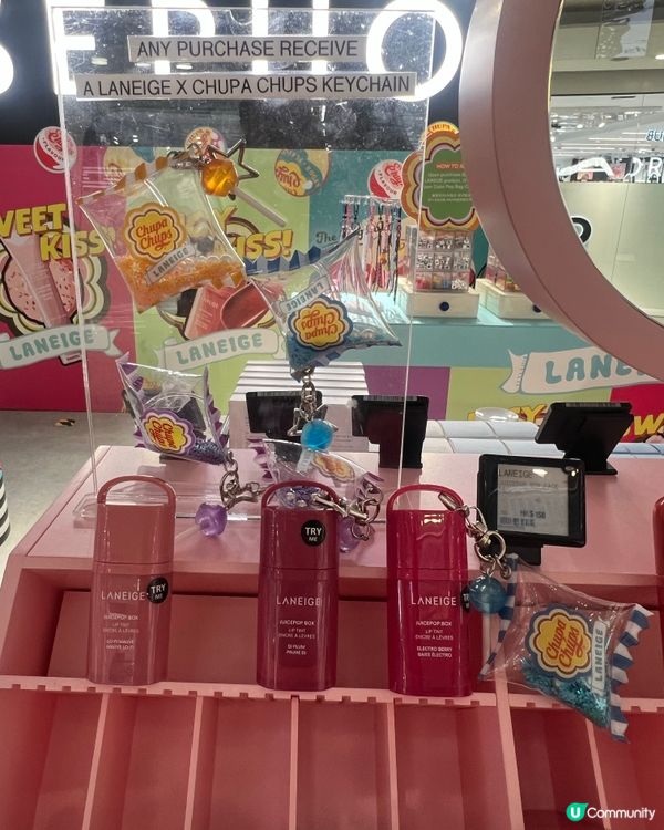 銅鑼灣快閃！Laneige唇釉＋珍寶珠吊飾暴擊💄