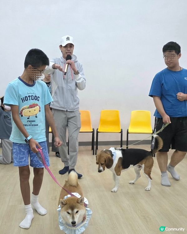 「友善寵物大使」探訪活動 ~ 放榜前鬆一鬆, 大家都想同狗狗...