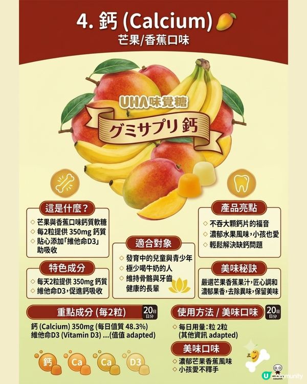 日本UHA味覺糖5大軟糖推介！邊吃零食邊變補血 + 維他命C