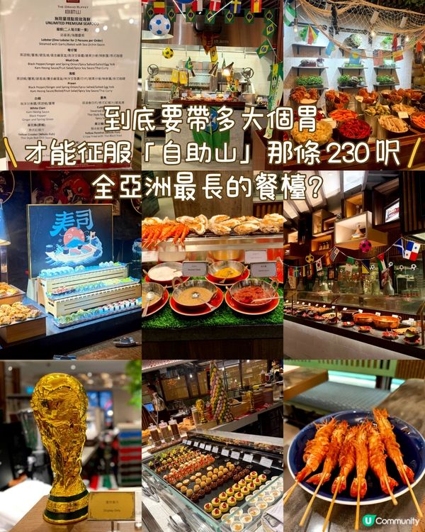 到底要帶幾大個胃，才能征服自助山的餐枱松枱？
