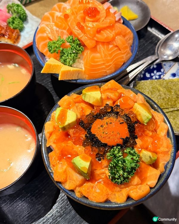 大阪三文魚丼🍣✨好chill！