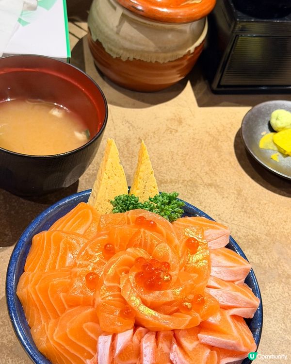 大阪三文魚丼🍣✨好chill！