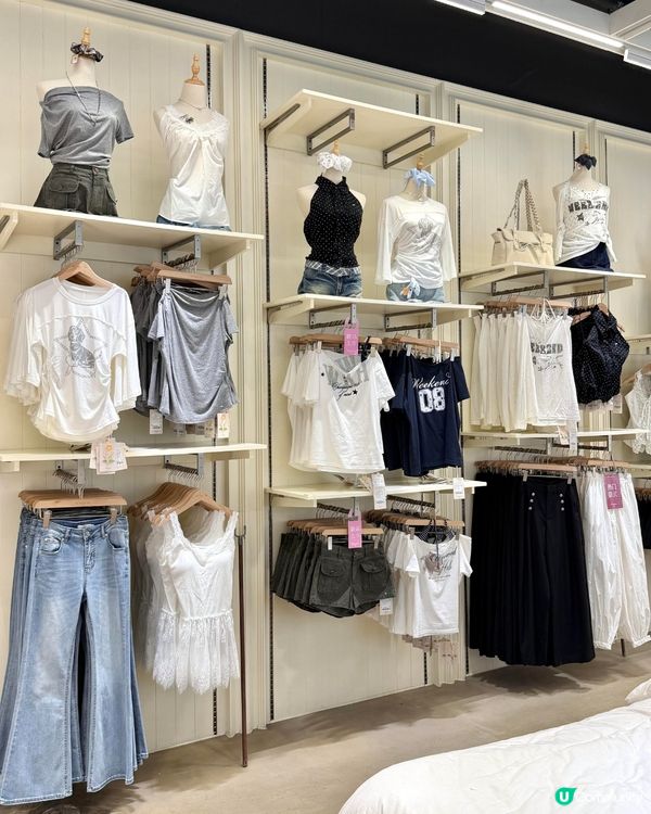 深圳1000㎡韓系女裝網紅店👗地鐵直達! 休閒百搭上衣/修身牛仔褲/連身裙/各種配飾