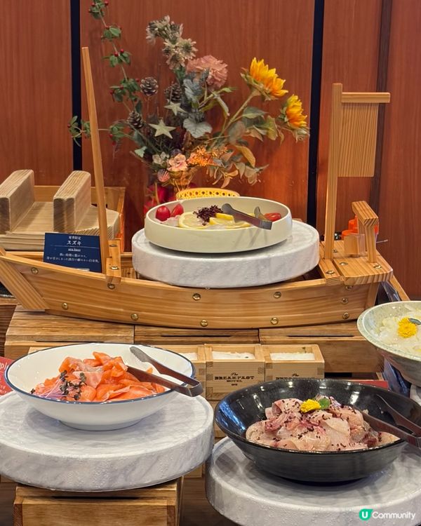 福岡這間酒店早餐有魚生任食‼️