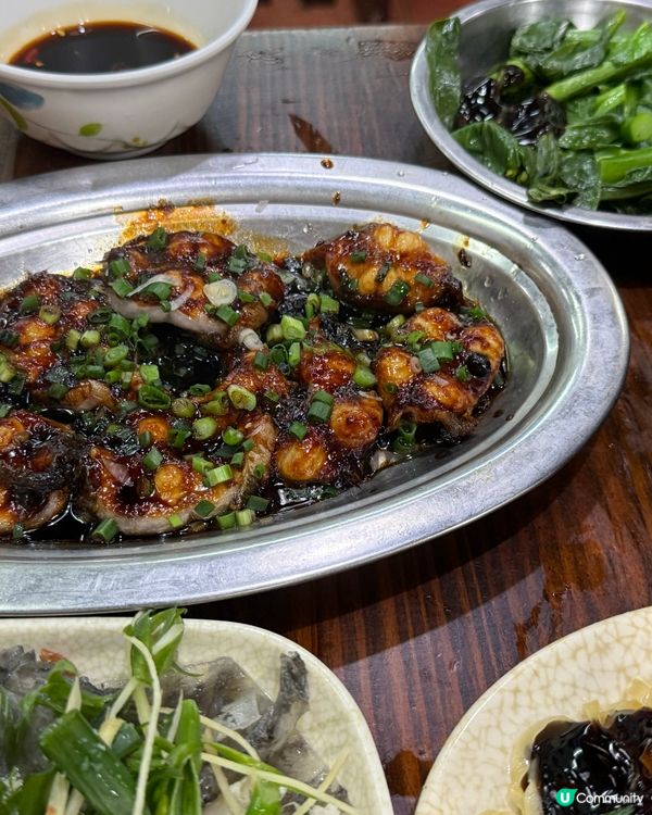 茶餐廳晚餐，鵝腸撈麵，新鮮魚皮，韭菜豬紅，白鱔飯，豬潤魚腩粥