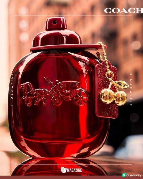 COACH推出全新「Cherry Parfum」香水｜ 把經典櫻桃吊飾做成香水？                                                    
