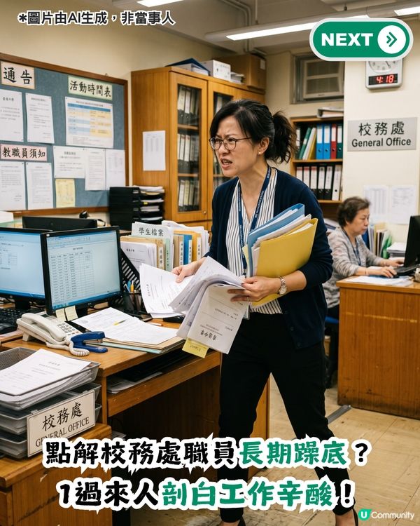 點解校務處嘅職員長年躁底？1過來人剖白工作辛酸「做到人都癲」！                                                    