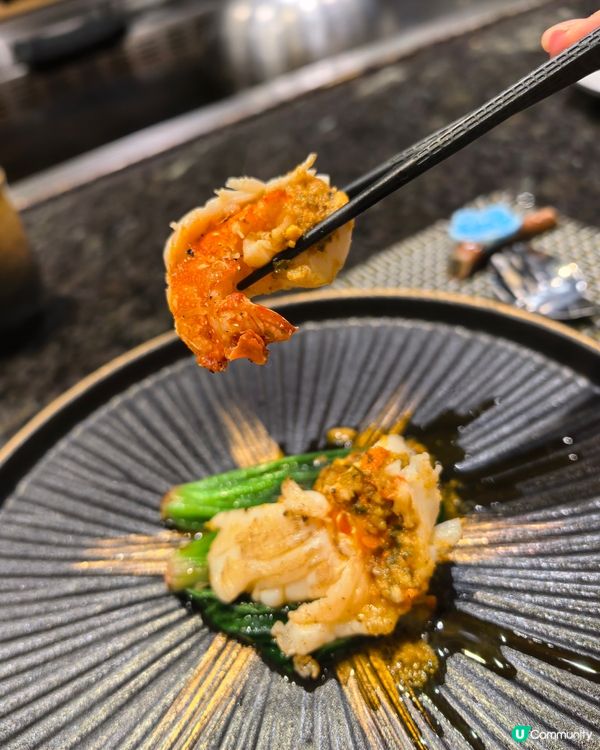 銅鑼灣大蝦入味鐵板燒