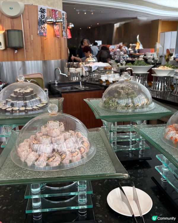 和同事一起吃午餐自助餐