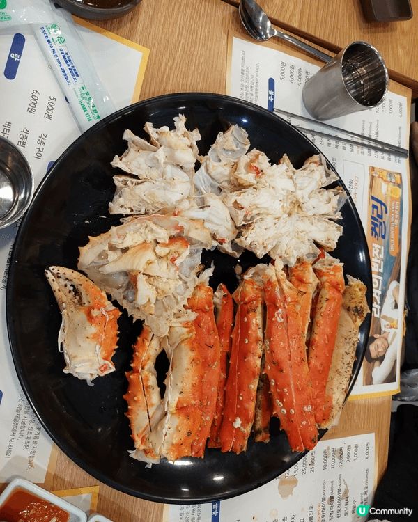 韓國街邊有錢幣芝士餅，超好食，去了海鮮市場食蟹及其他海鮮，真...