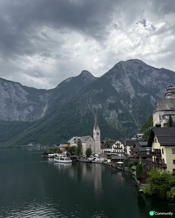 奧地利的Hallstatt ，美到猶如天堂的明信片，寧靜的湖...