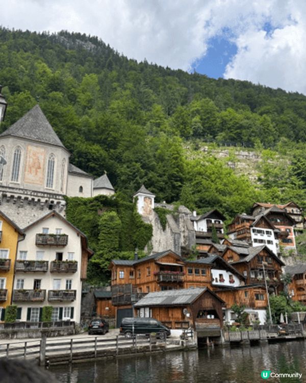 奧地利的Hallstatt ，美到猶如天堂的明信片，寧靜的湖...
