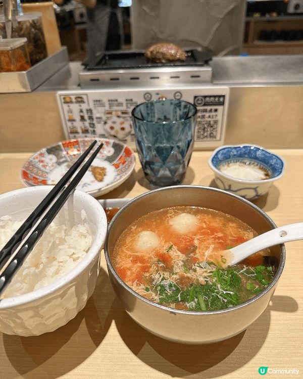 【深圳美食探店】肉肉大米 ¥78 三塊漢堡肉套餐｜白飯湯任裝...