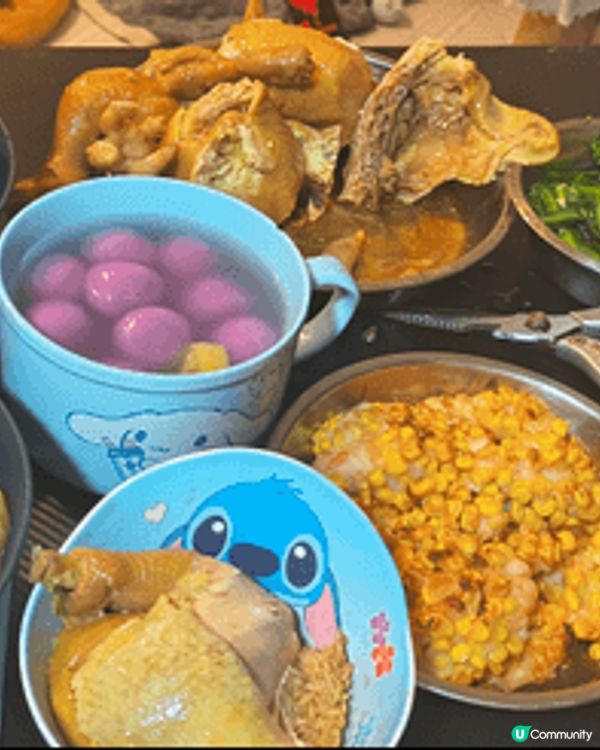 第一張係稻成食生日飯