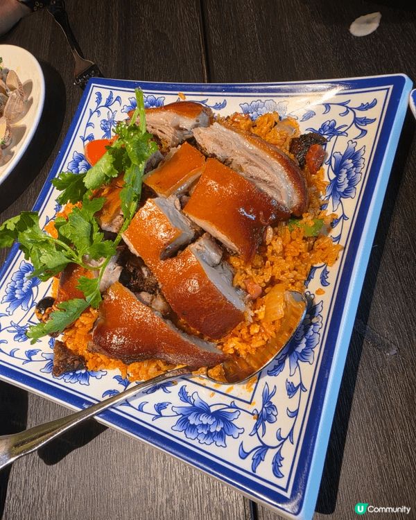 澳門官也街蒲國菜，有海鮮會飯海鮮超新鮮，豬手飯豬皮很脆，馬加...