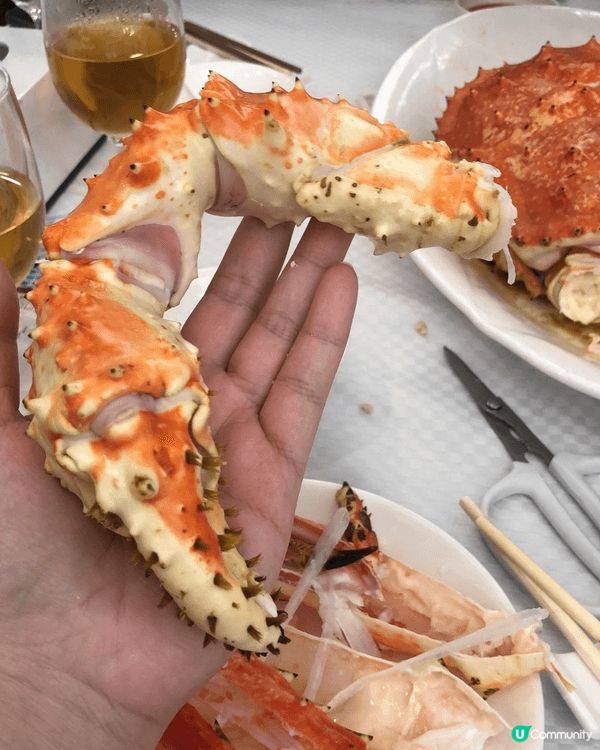 海鮮大餐蟹鉗好大隻鮮甜美甜，值得推薦給朋友去食