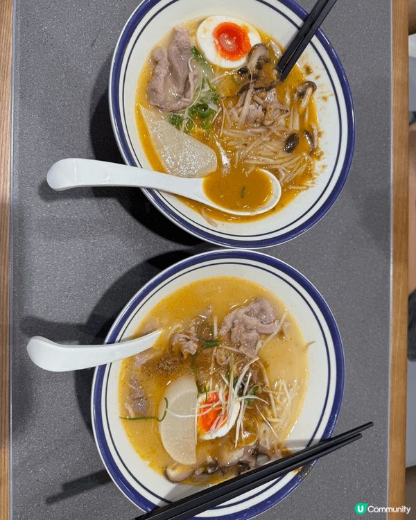 ⭐️第一幅是米香園食兩碗牛肉米線，沙嗲湯底非常好味