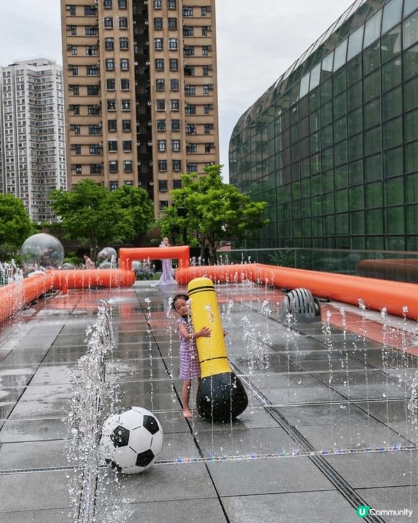 ⚽️新城市廣場大型水上充氣足球場💦