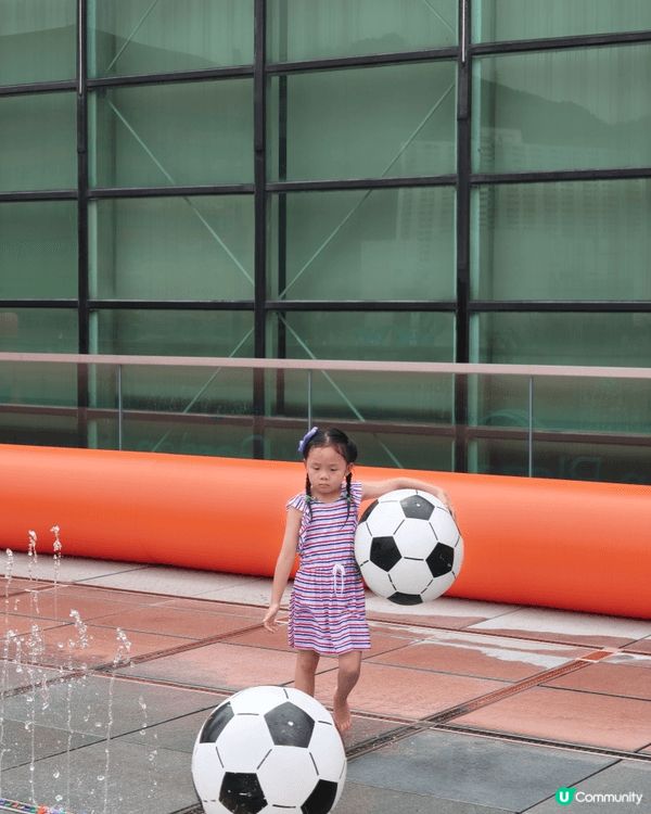 ⚽️新城市廣場大型水上充氣足球場💦