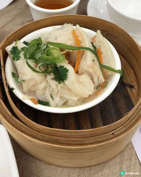 這張照片是傳統的叉燒腸粉，在百好酒家吃到的這碗傳統叉燒腸粉，...