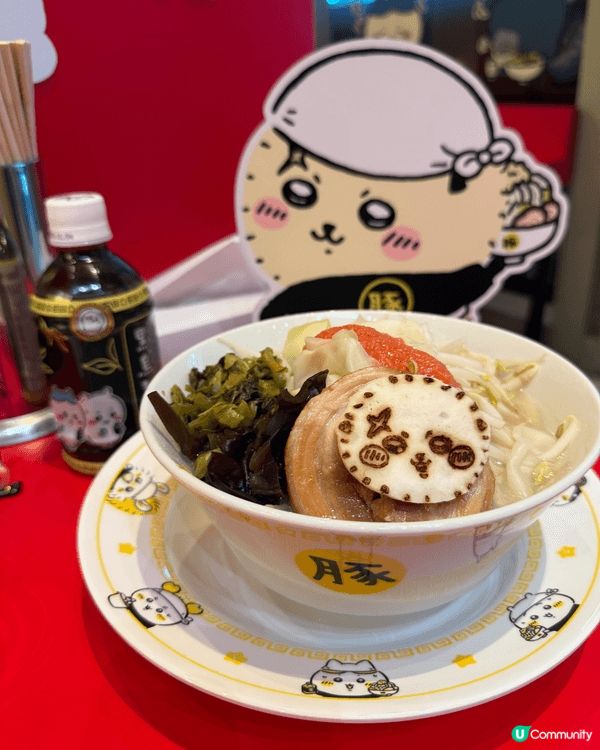 香港難得的限定Chiikawa主題拉麵，有可愛角色陪你一齊享...