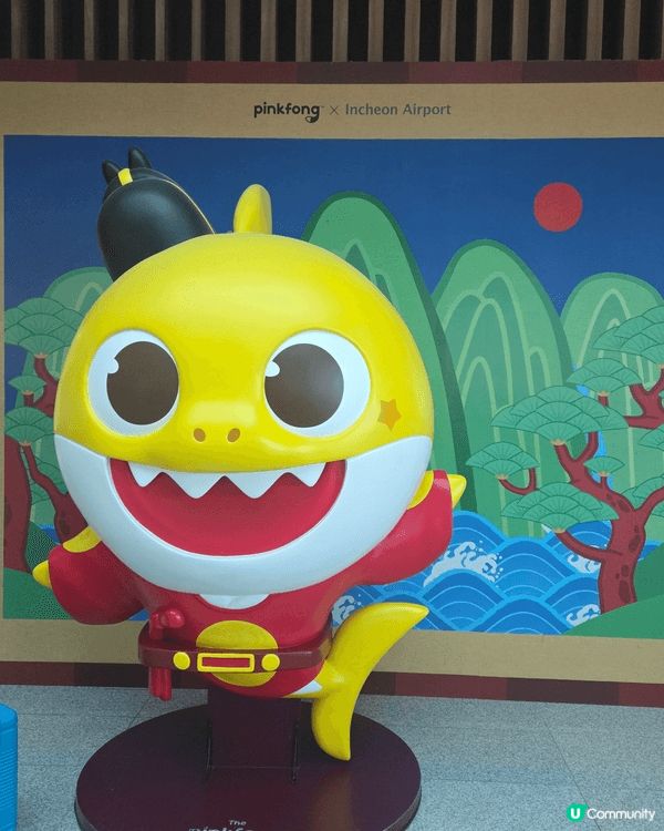 第一張喺韓國機場轉機攝影, 第二章係美國新澤西週一個營地上落...