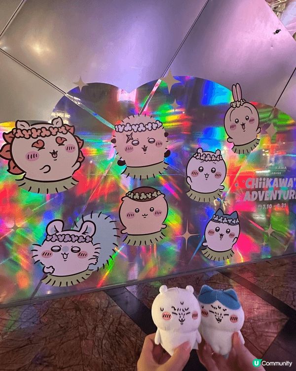 去了旺角朗豪坊Chiikawa pop up store，打...