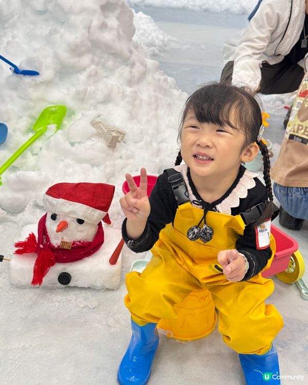 香港都可以玩雪啦！超正！☃️