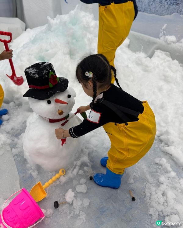 香港都可以玩雪啦！超正！☃️