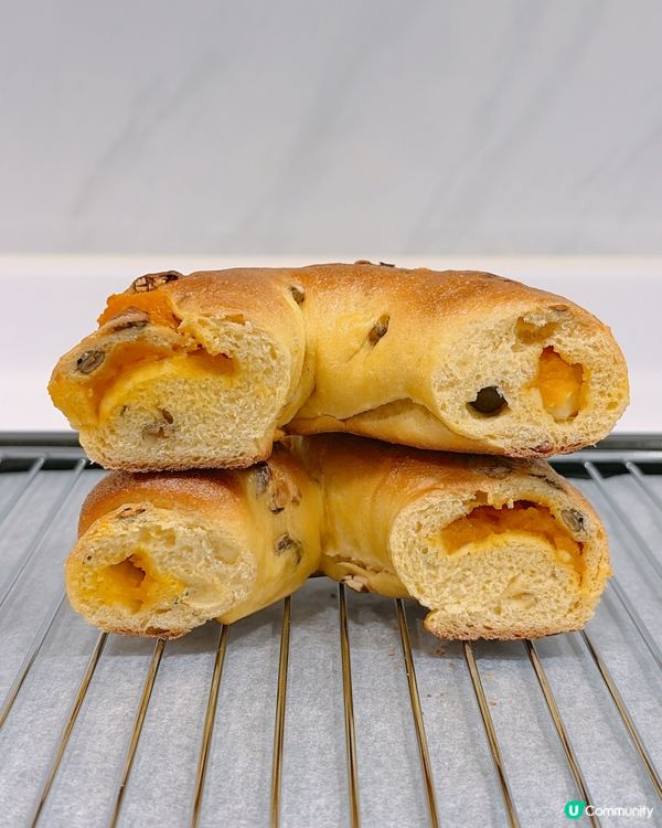享樂烘焙🥯南瓜忌廉芝士貝果🔥卡路里係幾多⁉️