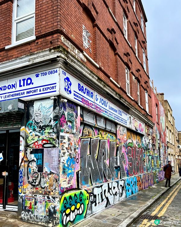 『英國』Bricklane倫敦塗鴉聖地🎨| 朝聖街頭藝術✨