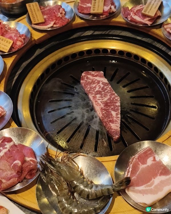 韓燒放題加一蚊食爆膏醬油蟹，仲送牛扒及蛋糕