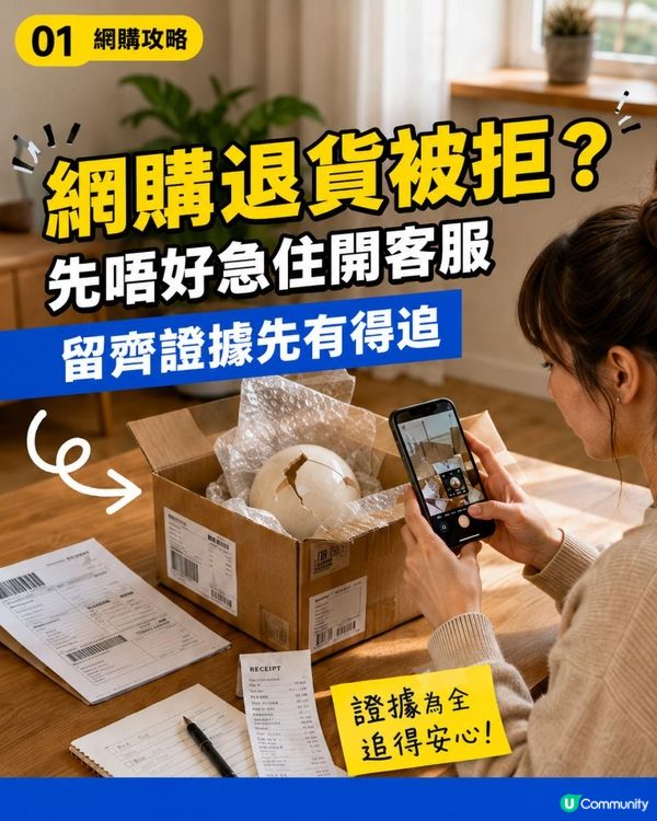 網購退貨被拒點追？由平台申訴，到信用卡退款保障的完整證據清單！
