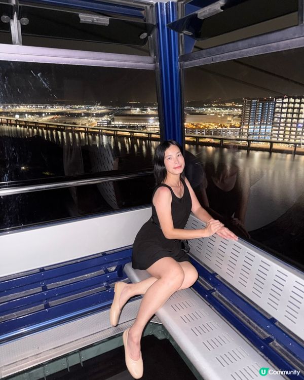 昂坪360 全景纜車日頭打卡一流,同首次纜車夜航睇機場夜景,...