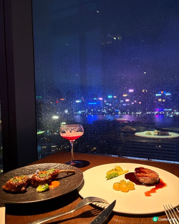 夜景無敵🌃 去咗想去好耐嘅港女餐廳🥹